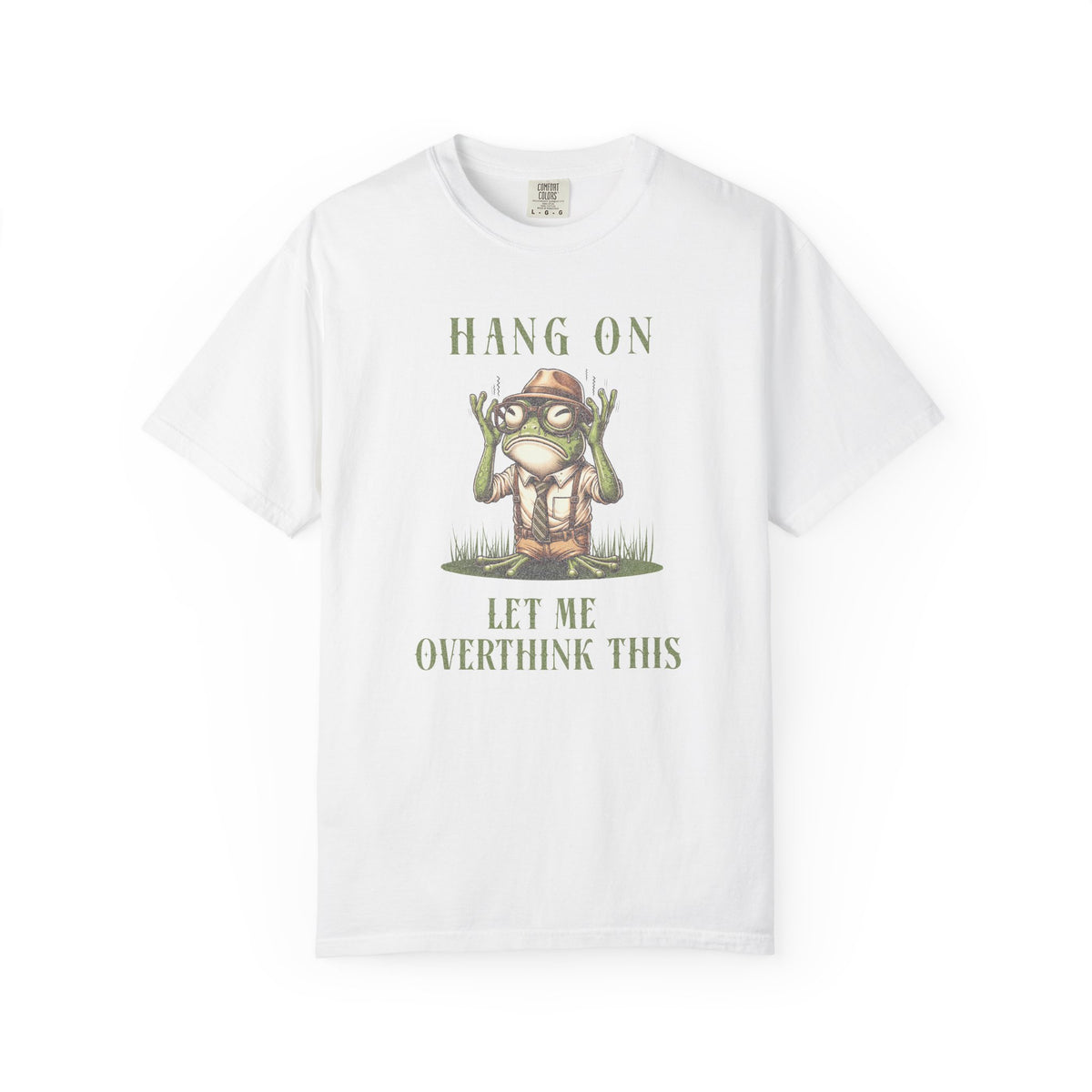 Funny Frog T-Shirt Retro Froggy Meme Shirt Vintage Frog And Toad Aesthetic Frog Lover Gift For Her Overthinking Birthday Viral Trendy Shirt T-Shirt Printify White S