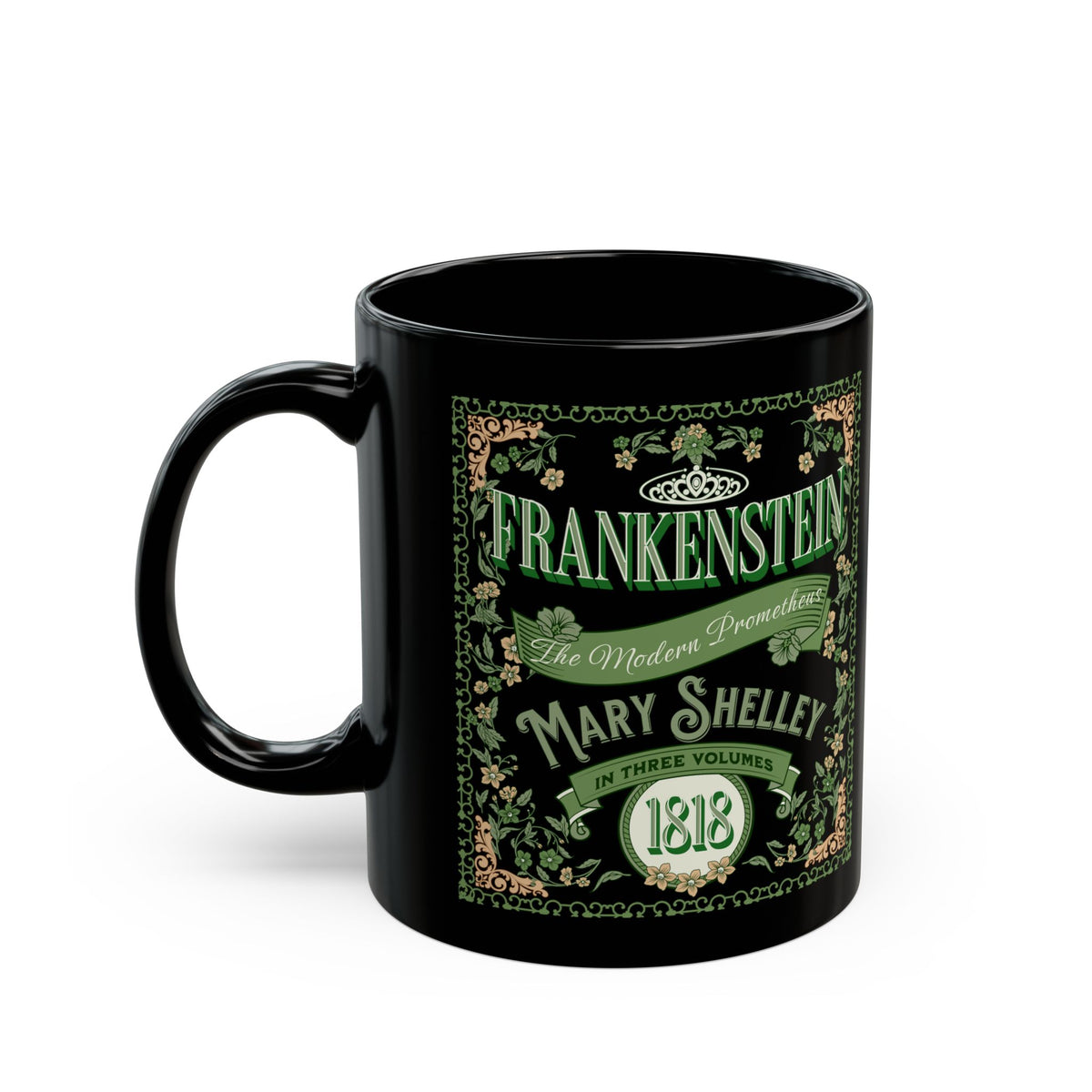 Frankenstein Coffee Mug Mary Shelley Vintage Style Gift For Bookclub Gothic Dark Academia Gift Classic Horror Movie Halloween Party Gift