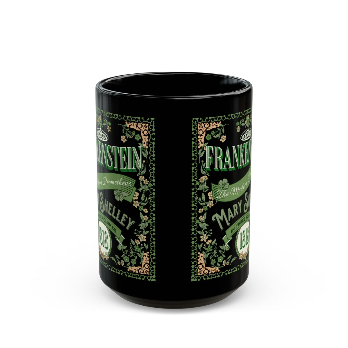 Frankenstein Coffee Mug Mary Shelley Vintage Style Gift For Bookclub Gothic Dark Academia Gift Classic Horror Movie Halloween Party Gift