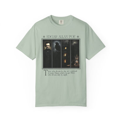 Edgar Allan Poe T-Shirt Gothic Graphic Tee The Raven Nevermore Quote Horror Literature Shirt Dark Academia Aesthetic Halloween Party Gift T-Shirt Printify Bay S