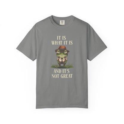Funny Frog T-Shirt Retro Self Care Froggy Meme Shirt Vintage Frog And Toad Aesthetic Frog Lover Gift For Her Birthday Viral Trendy Shirt T-Shirt Printify Granite S