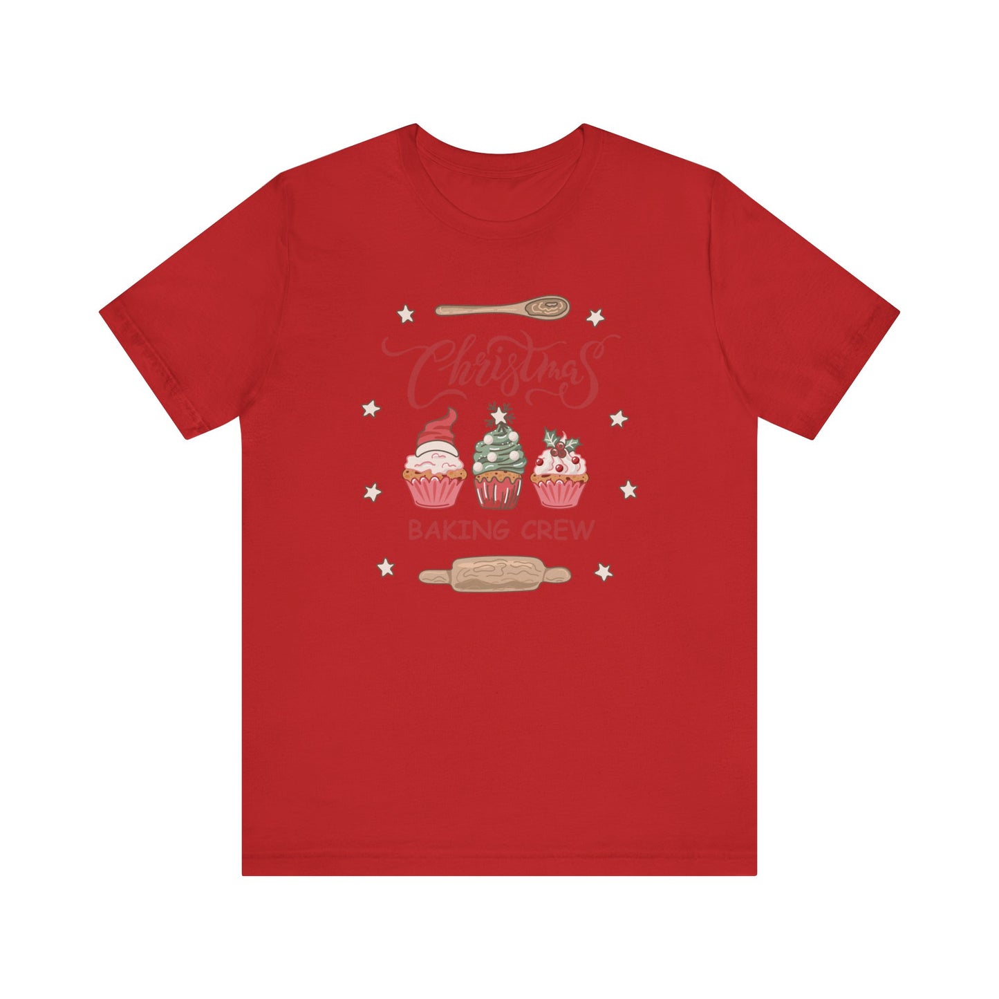 Christmas Baking Team Shirt, Christmas Baking Crew Matching TShirt, Christmas Baking Shirt, Family Christmas Shirts, Christmas Cookie Crew T-Shirt Printify Red XS 