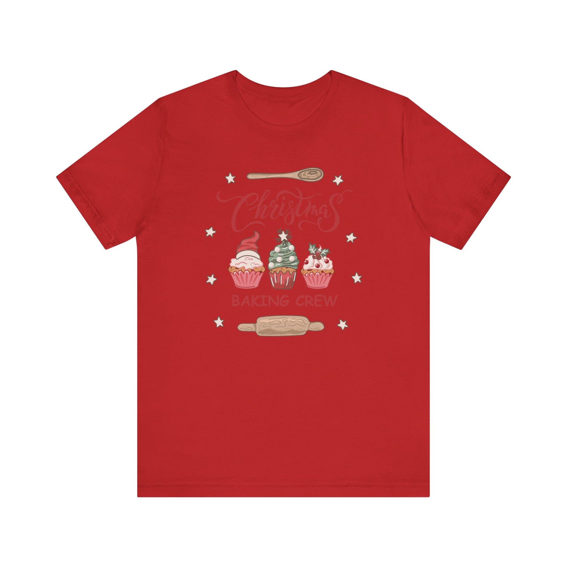 Christmas Baking Team Shirt, Christmas Baking Crew Matching TShirt, Christmas Baking Shirt, Family Christmas Shirts, Christmas Cookie Crew T-Shirt Printify Red XS 