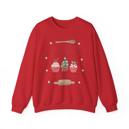 Christmas Baking Crew Sweatshirt, Family Christmas Baking Team Matching Sweater, Christmas Baking Christmas Shirts, Christmas Cookie Crew Sweatshirt Printify S Red 