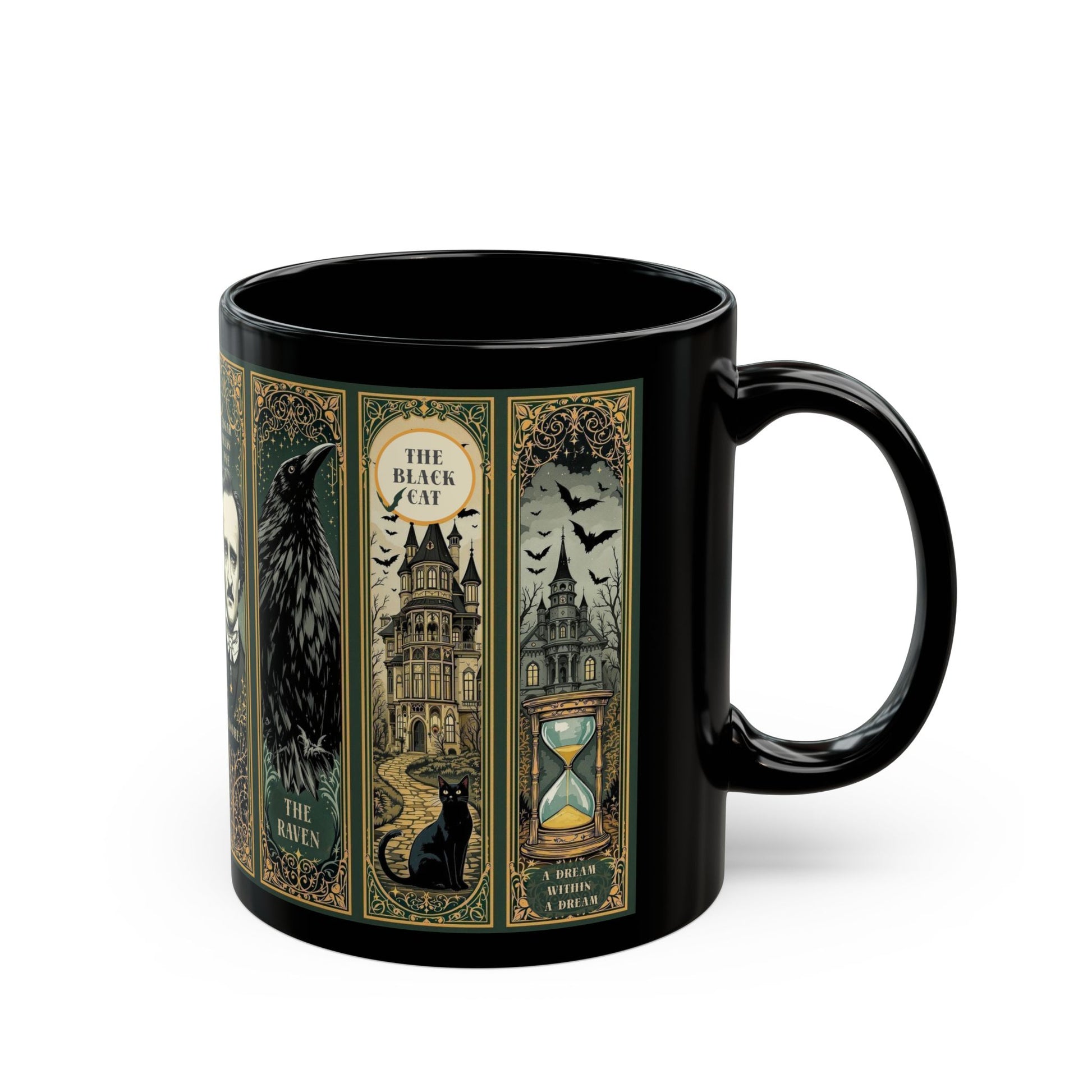 Edgar Allan Poe Mug Gothic Literary Gift For Book Lover Dark Academia Macabre Fall Coffee Cup Halloween Poetember Party Gift For Bookclub Mug Printify