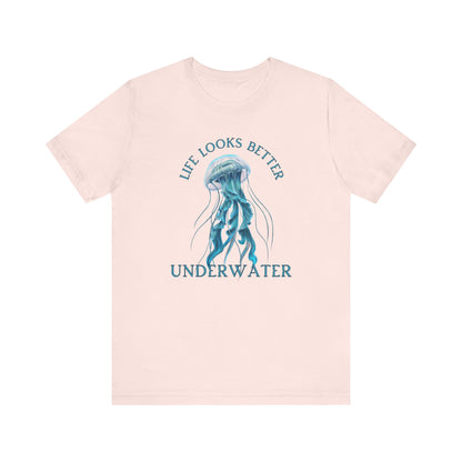 Scuba Diving Gift, Snorkel Tee, Scuba Diving Shirt, Scuba Diver Gift, Ocean Lover TShirt, Gifts For Scuba Divers, Diving Shirt Water Fun Te T-Shirt Printify Soft Pink XS 