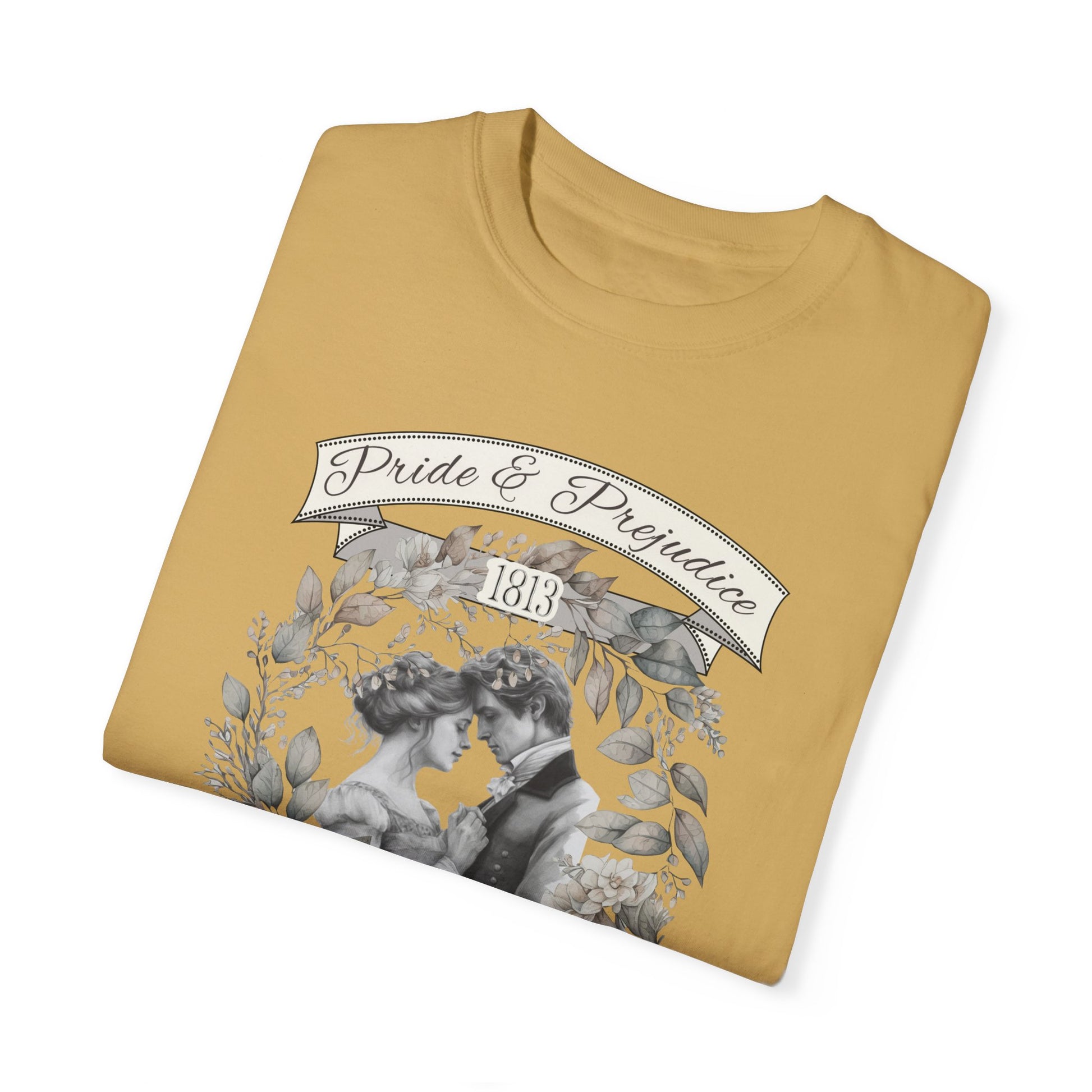 Jane Austen TShirt, Pride & Prejudice Historical Romance Comfort Colors, Bookish Literary Jane Austen Fan Art Gift, Oversized Bookclub Shirt T-Shirt Printify   