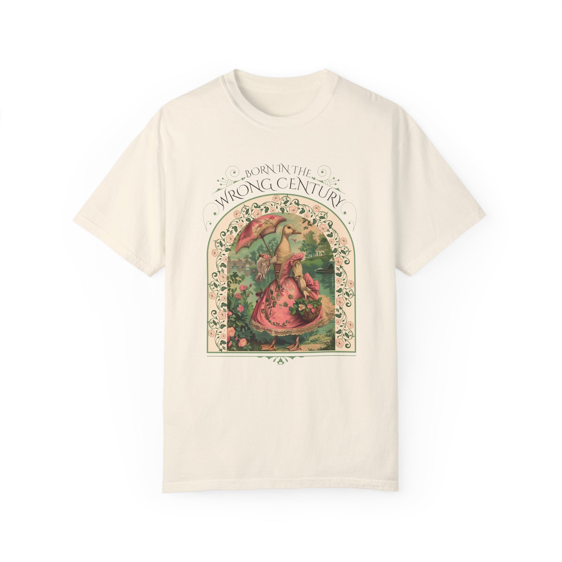 Historical Romance Reader TShirt Gift For Regency Victorian Period Goose Lover Shirt Regency Romance Book Gift For Her Vintage Goose Design T-Shirt Printify   