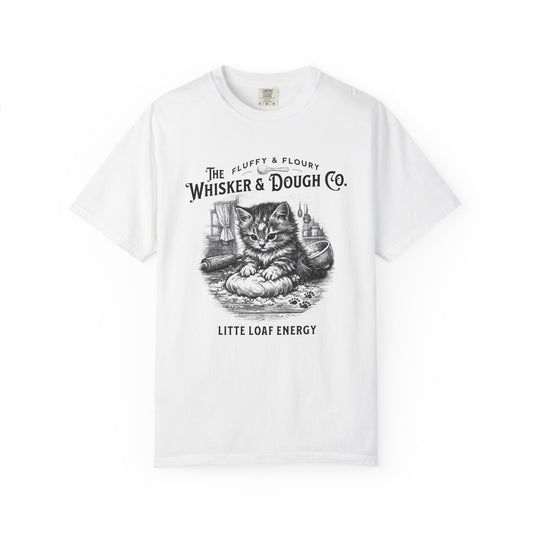 Whisker & Dough Co. Cat Illustration T-shirt | Little Loaf Energy