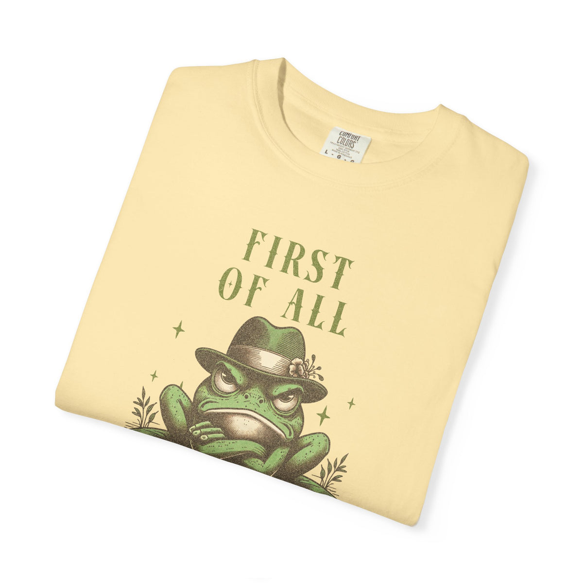 Funny Grumpy Frog T-Shirt Retro Froggy Meme Shirt Vintage Frog And Toad Aesthetic Frog Lover Gift For Her Vibes Birthday Viral Trendy Shirt T-Shirt Printify