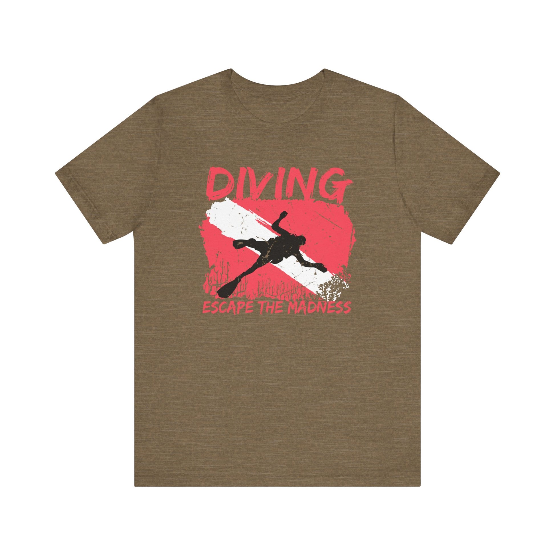 Scuba Diving Gift, Scuba Diving Shirt, Scuba Diver Gift, Diver TShirt, Gifts For Scuba Divers, Ocean Scuba Diving Shirt, Ocean Life Gear T-Shirt Printify Heather Olive XS 