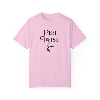 Plot Twist T-Shirt Author Shirt Pregnancy Announcement For Expecting Blog Writers Journalists Gift For Her Baby Shower Gift Baby Reveal T-Shirt Printify   