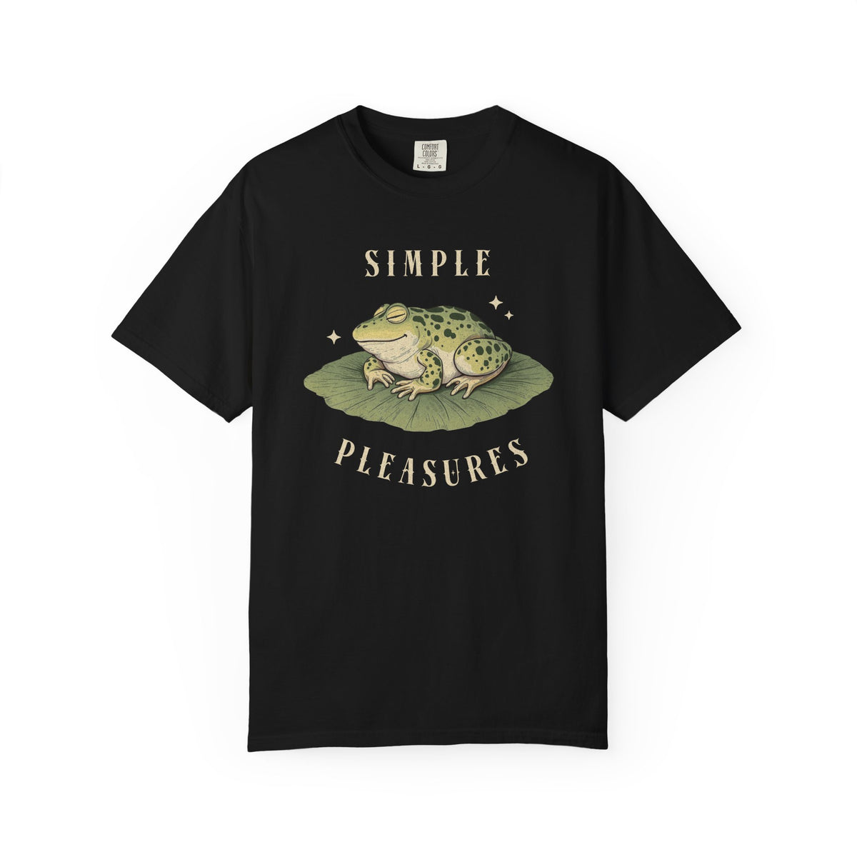 Funny Frog T-Shirt Retro Vibes Froggy Meme Shirt Vintage Frog And Toad Aesthetic Frog Lover Gift For Her Birthday Viral Trendy Shirt T-Shirt Printify Black S