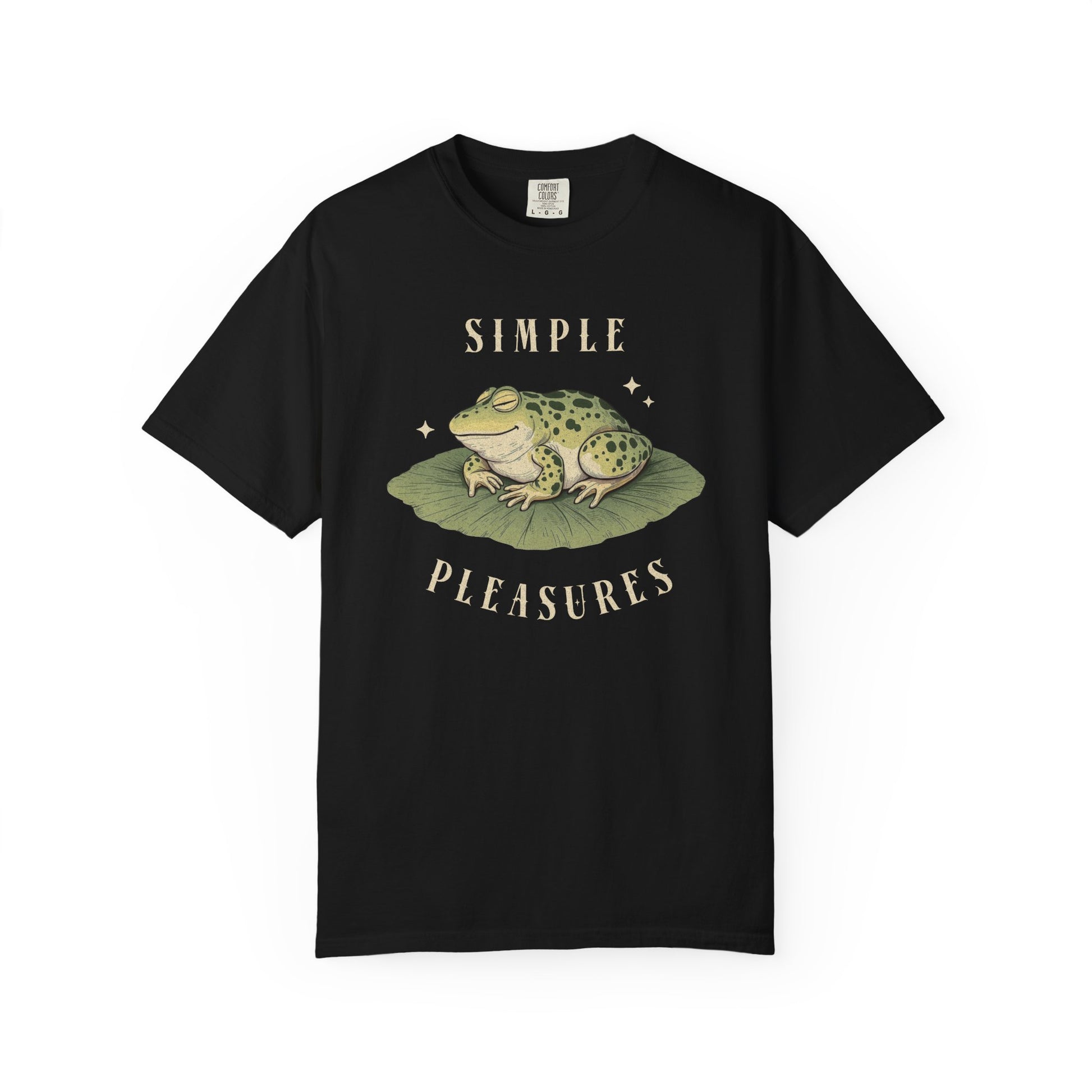 Funny Frog T-Shirt Retro Vibes Froggy Meme Shirt Vintage Frog And Toad Aesthetic Frog Lover Gift For Her Birthday Viral Trendy Shirt T-Shirt Printify Black S