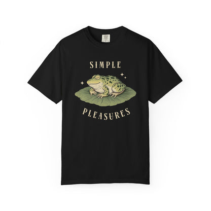 Funny Frog T-Shirt Retro Vibes Froggy Meme Shirt Vintage Frog And Toad Aesthetic Frog Lover Gift For Her Birthday Viral Trendy Shirt T-Shirt Printify Black S