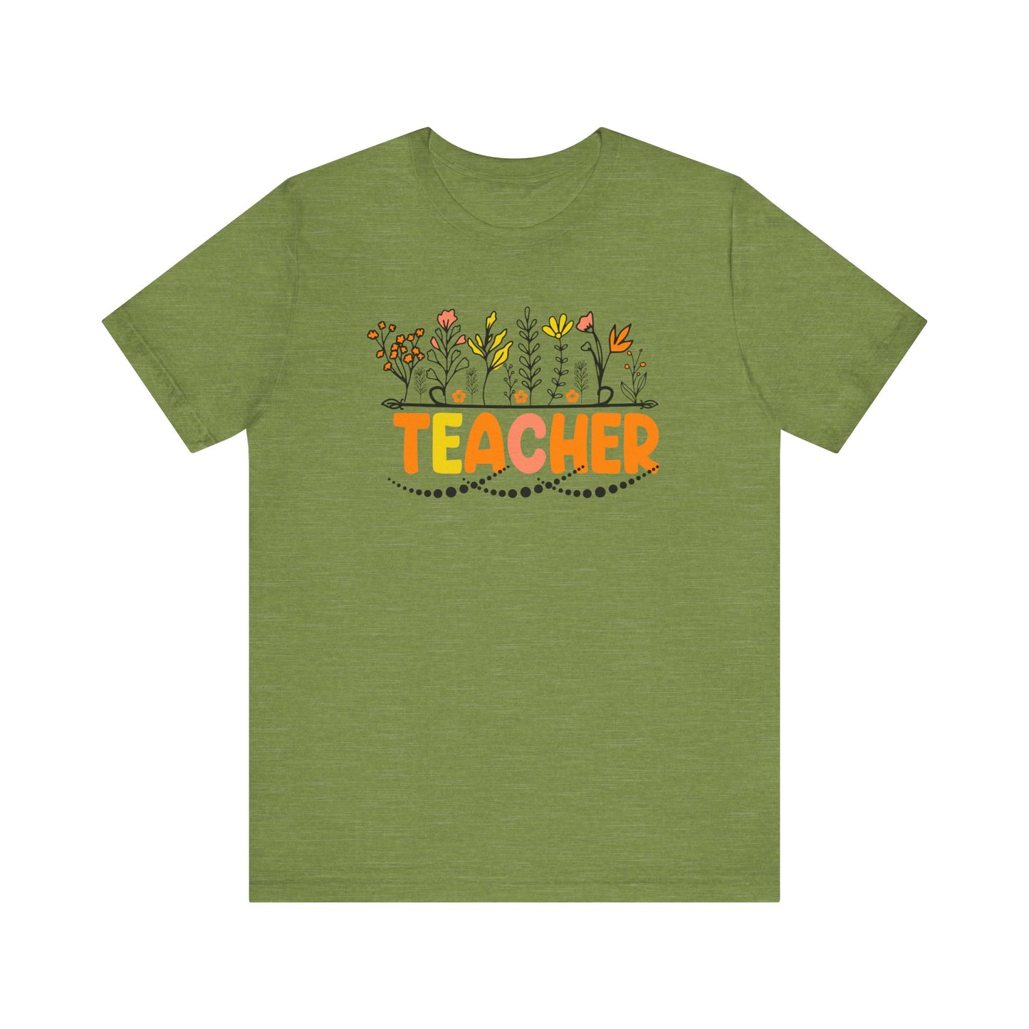 Cute Teacher TShirt Gift, Education Tee, Elementary School Teacher Appreciation, Funny Back To School Shirt, Teacher T-Shirt, Teacher Tee T-Shirt Printify Heather Green XS 