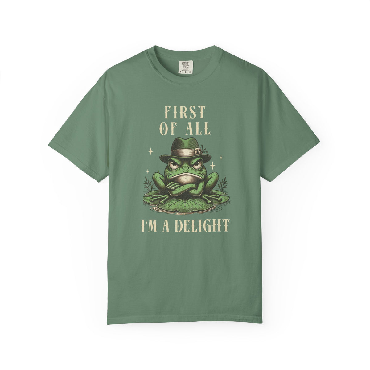 Funny Frog T-Shirt Retro Vibes Froggy Meme Shirt Vintage Frog And Toad Aesthetic Frog Lover Gift For Her Birthday Viral Trendy Shirt T-Shirt Printify Light Green S