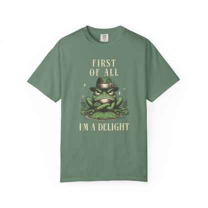 Funny Frog T-Shirt Retro Vibes Froggy Meme Shirt Vintage Frog And Toad Aesthetic Frog Lover Gift For Her Birthday Viral Trendy Shirt T-Shirt Printify Light Green S