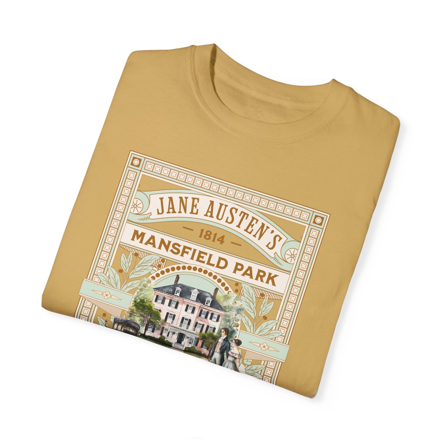 Jane Austen T- Shirt, Mansfield Park Historical Romance Comfort Colors Tee, Bookish Literary Jane Austen Fan Art Gift for Her Bookclub Shirt T-Shirt Printify   