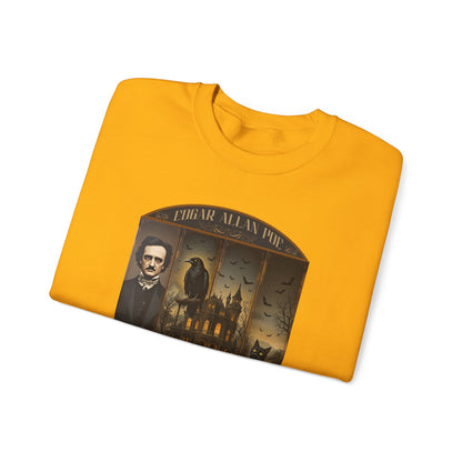 Edgar Allan Poe Sweatshirt The Raven Nevermore Gothic Horror Sweater Dark Academia Macabre Halloween Gift for Book Lovers Birthday Christmas