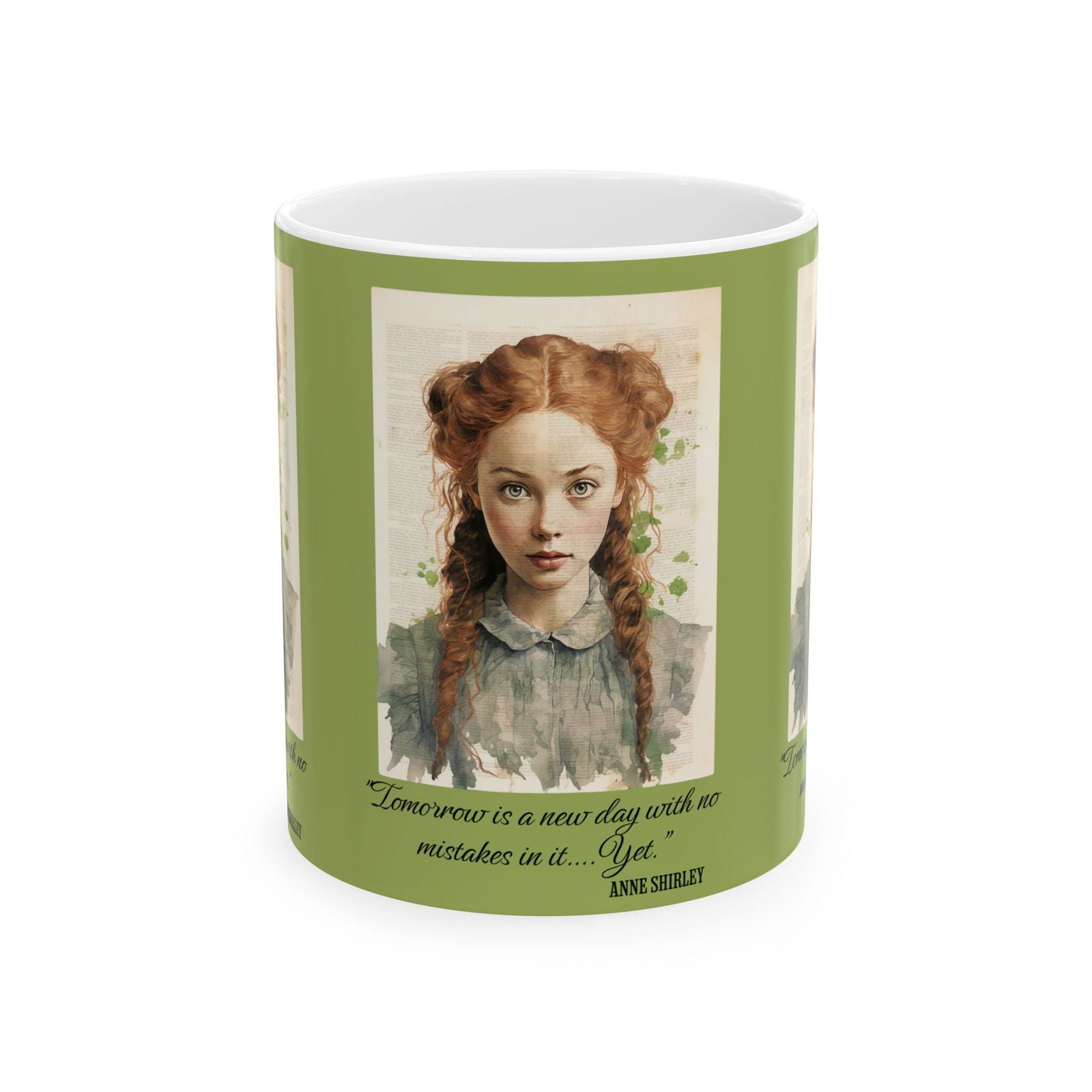 Anne Of Green Gables Mug, Lucy Maud Montgomery, Cottagecore, Tea, Coffee, Reader Literary Bookclub Book Lover Gift, Anne With An E, Avonlea Mug Printify 11oz  