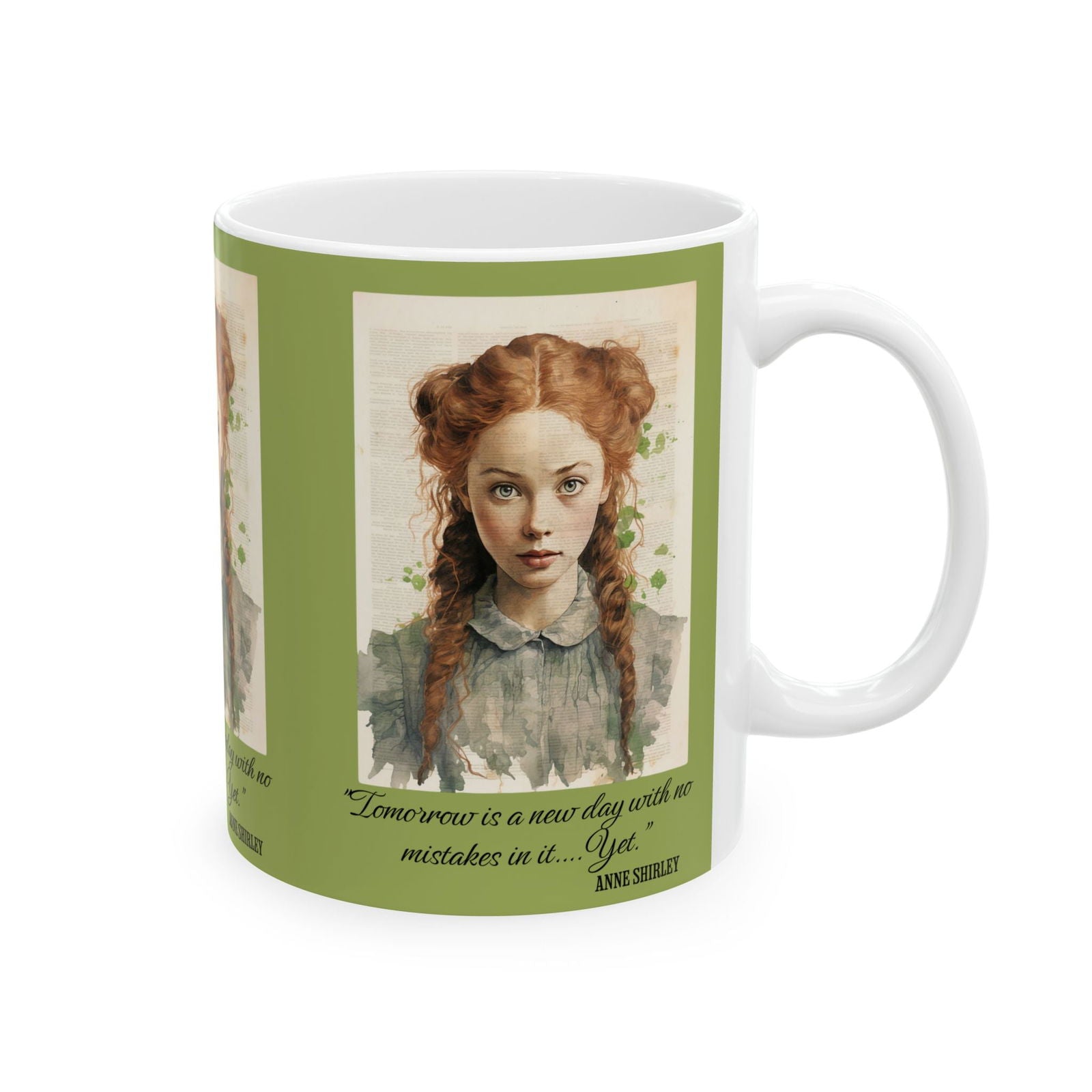 Anne Of Green Gables Mug, Lucy Maud Montgomery, Cottagecore, Tea, Coffee, Reader Literary Bookclub Book Lover Gift, Anne With An E, Avonlea Mug Printify   