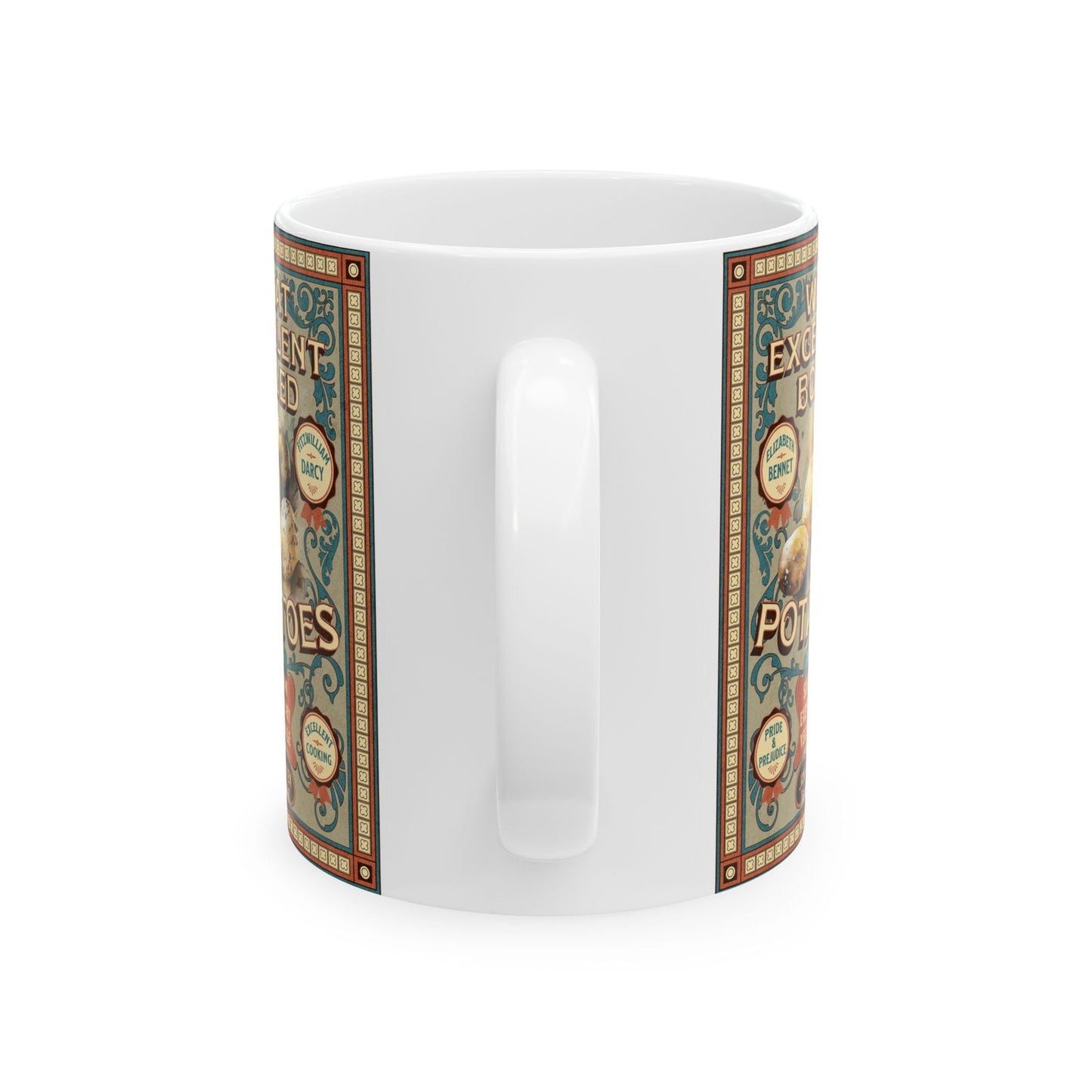 Boiled Potatoes Coffee Mug Funny Pride And Prejudice Gift Mr Collins Bookish Literary Gift For Jane Austen Gift Darcy Elizabeth Bennet Gift Mug Printify   