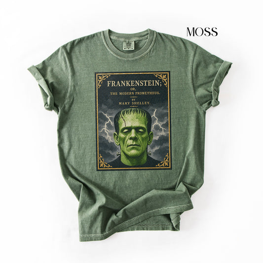 Frankenstein Monster Graphic Tee, Bistro Tile Vintage Tshirt, 90s Style Halloween T-Shirt or Sweatshirt, Movie Cult Classic Film