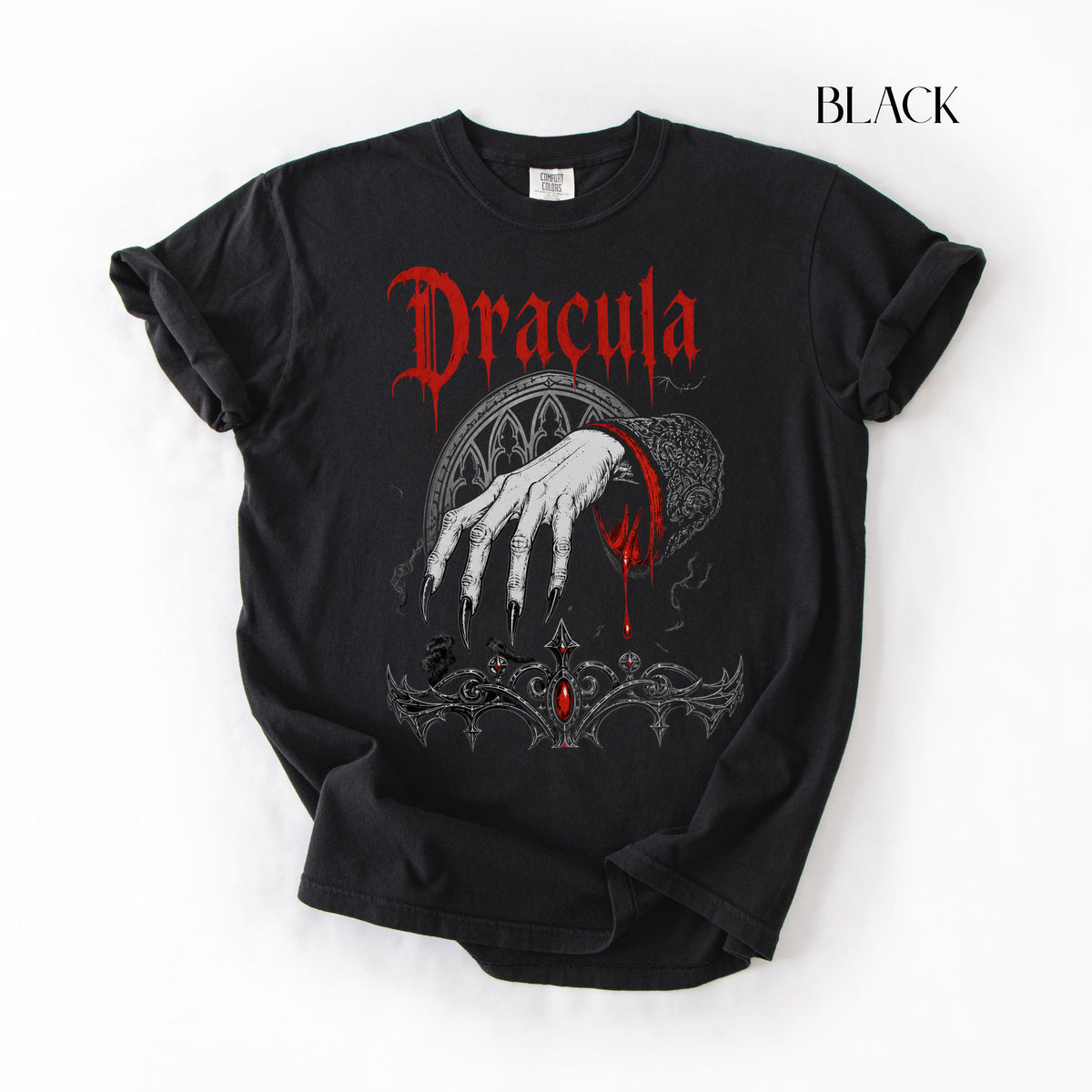 Bram Stoker, Dracula TShirt, Horror Sweatshirt, Gothic Vampire Jumper, Halloween Tee, Spooky Season Fall Monster T-Shirt, Unisex Shirt