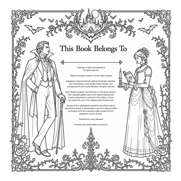 Dracula: The Complete Gothic Story Colouring Book