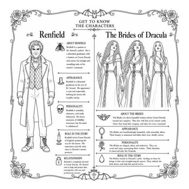 Dracula: The Complete Gothic Story Colouring Book