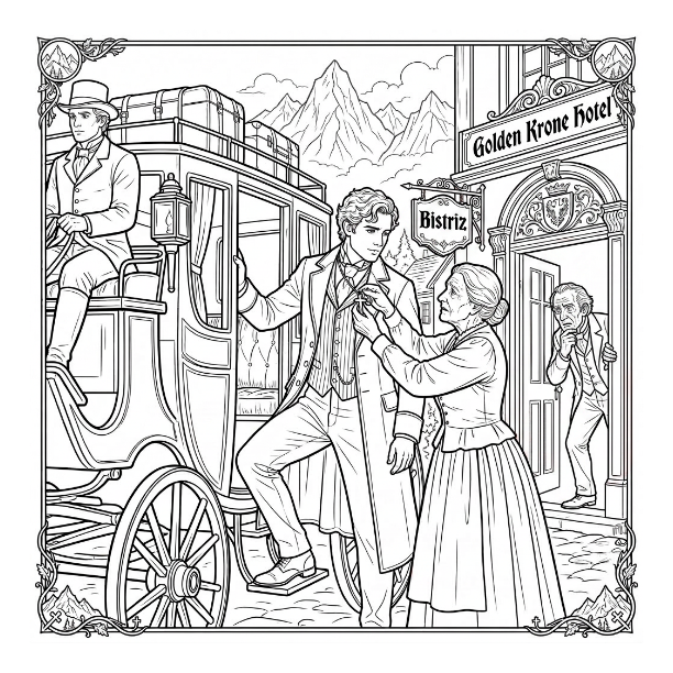 Dracula: The Complete Gothic Story Colouring Book