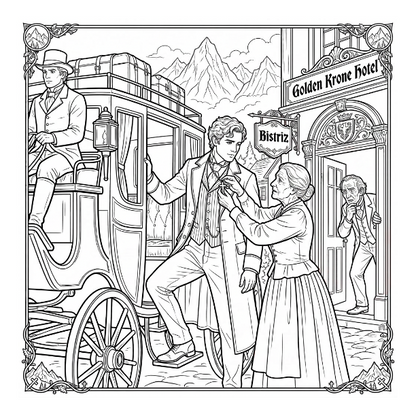 Dracula: The Complete Gothic Story Colouring Book