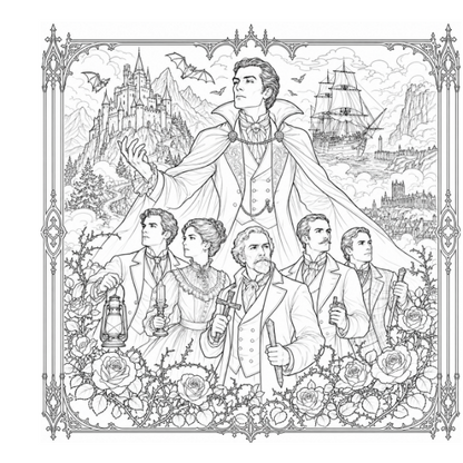 Dracula: The Complete Gothic Story Colouring Book