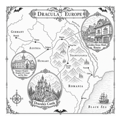 Dracula: The Complete Gothic Story Colouring Book