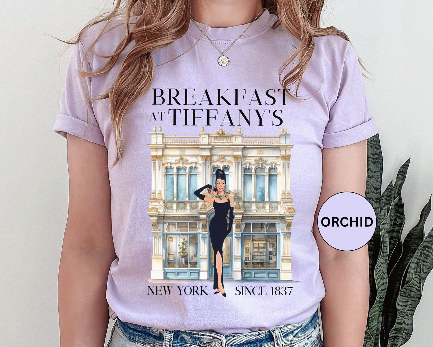 Breakfast at Tiffany's Inspired Unisex T-Shirt, Vintage Style Tee, Movie Lover Gift, NYC Fashion Shirt, Retro Graphic Tee T-Shirt Printify   