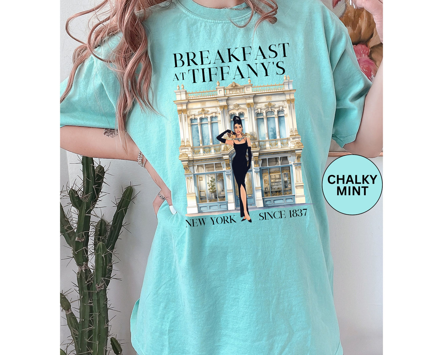 Breakfast at Tiffany's Inspired Unisex T-Shirt, Vintage Style Tee, Movie Lover Gift, NYC Fashion Shirt, Retro Graphic Tee T-Shirt Printify   