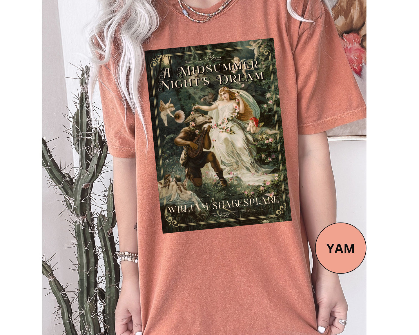 A Midsummer Niight's Dream TShirt William Shakespeare Fan Gift Theatre Lovers Shirt Dark Academia Gift Bookish Merch Playwrite Actor Gift T-Shirt Printify   