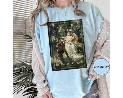 A Midsummer Niight's Dream TShirt William Shakespeare Fan Gift Theatre Lovers Shirt Dark Academia Gift Bookish Merch Playwrite Actor Gift T-Shirt Printify   