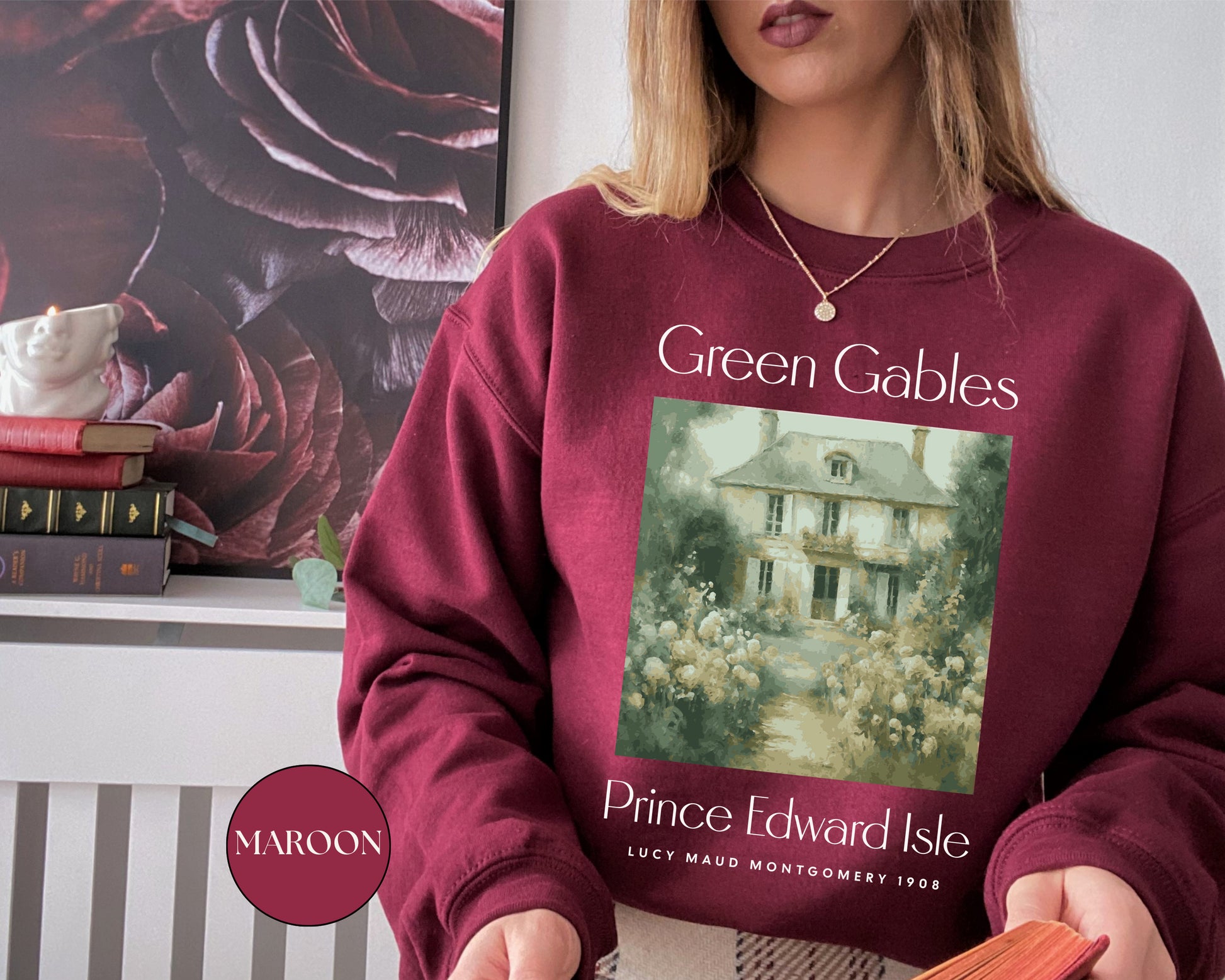 Anne Of Green Gables Sweatshirt Gift For Green Gables Fan Anne With An E Anne Shirley Prince Edward Island Gift For Book Lover Bookish Gift Sweatshirt Printify   