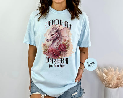 Renaissance Faire T-Shirt Coquette Dragon Shirt Renfaire Festival Tee Fantasy Shirt Gift for Dragon Lovers Unique Graphic Party T-Shirt T-Shirt Printify   