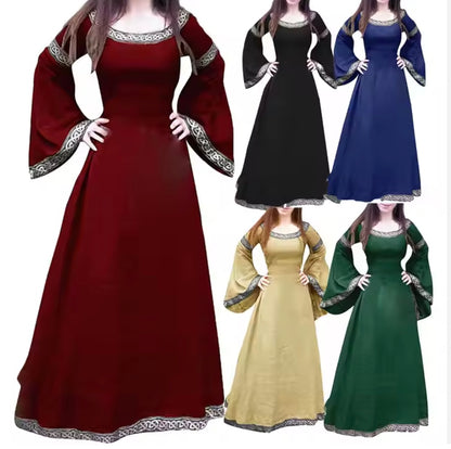 The Phoebe Medieval Long Dress Renaissance Renfaire Festival Gown Eleven Princess Dress Jenny Meadow