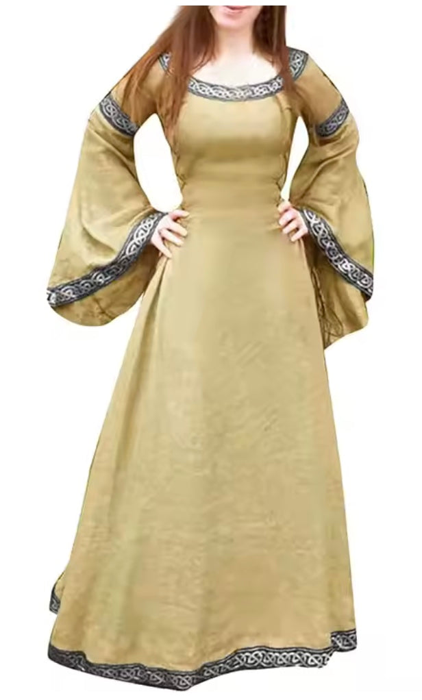 The Phoebe Medieval Long Dress Renaissance Renfaire Festival Gown Eleven Princess Dress Jenny Meadow